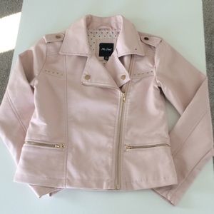 Blush Vegan Leather Jacket